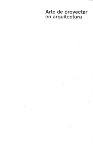 Arte De Proyectar En Arquitectura