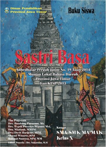 Buku Siswa. Sastri Basa. Kanggo SMA/SMK/MA/MAK Kelas X