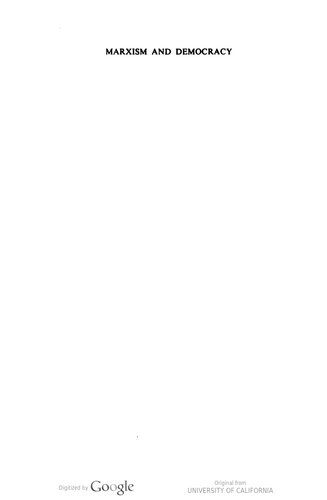 Marxism and democracy