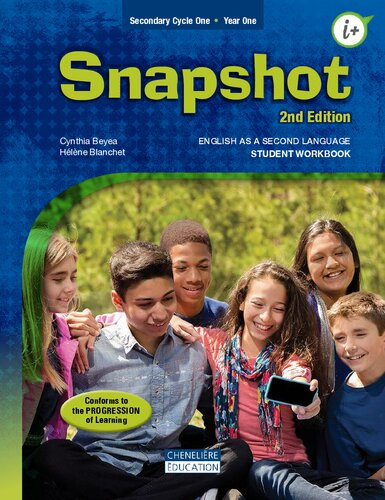 Snapshot. Student workbook : English as a second language, secondary cycle one - year one