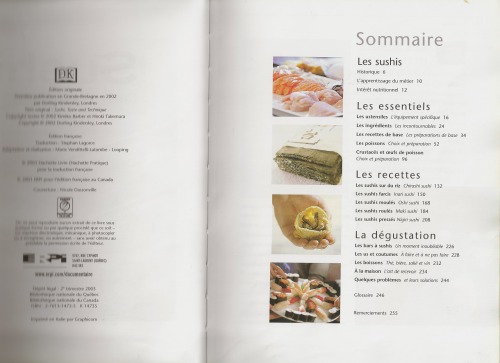 Sushi: Préparations et recettes