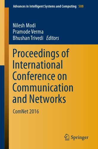 Proceedings of International Conference on Communication and Networks ComNet 2016