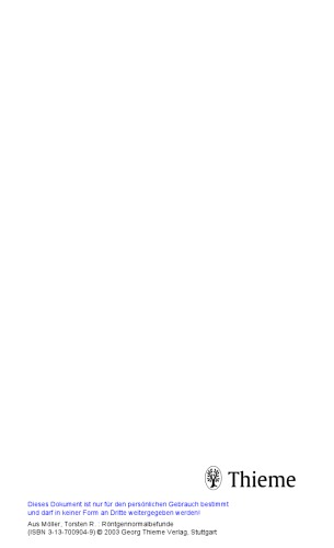 Röntgennormalbefunde