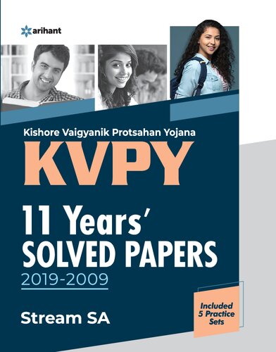 KVPY 11 Years Solved Papers 2019-2009 Stream SA for class 11 Arihant