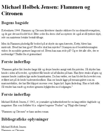 Flammen og Citronen: roman