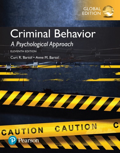 Criminal behavior: a psychological approach