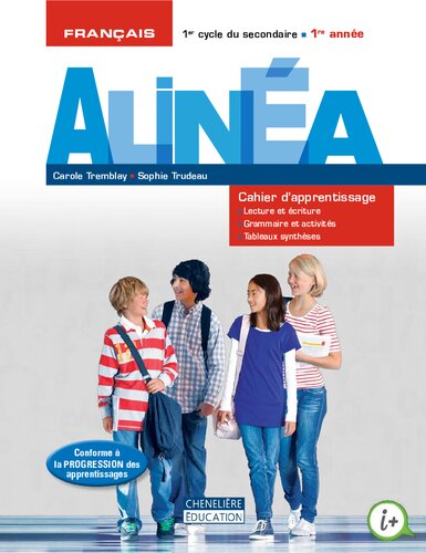 Alinéa : français : 1er cycle du secondaire, 1re année