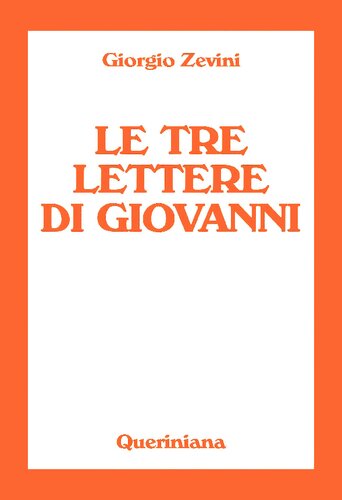Le tre lettere di Giovanni