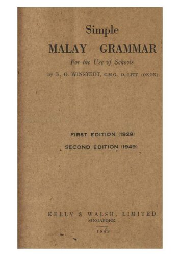 Simple Malay Grammar
