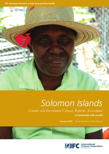 Solomon Islands Gender and Investment Climate Reform Assessment