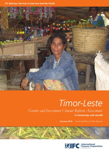 Timor-Leste Gender and Investment Climate Reform Assessment