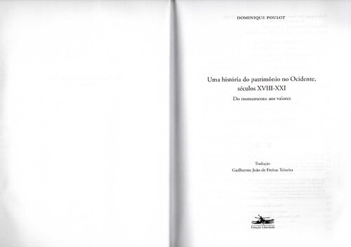 Uma história do patrimônio no Ocidente
