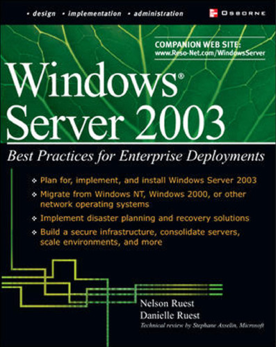 Windows Server 2003: best practices for enterprise deployments