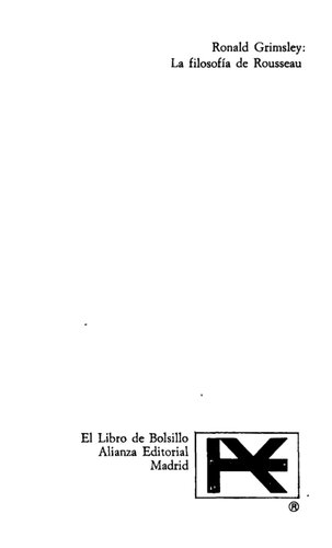 La Filosofia De Rousseau