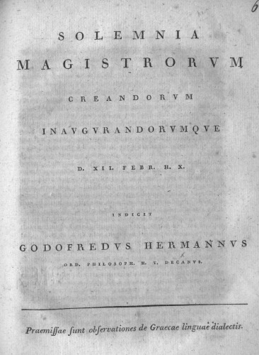 Solemnia Magistrorvm