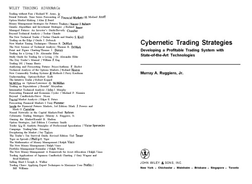 Cybernetic Trading Strategies