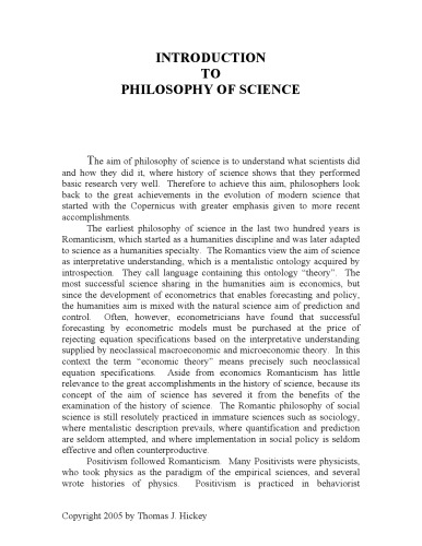 History of Twentieth-Century Philosophy of Science 