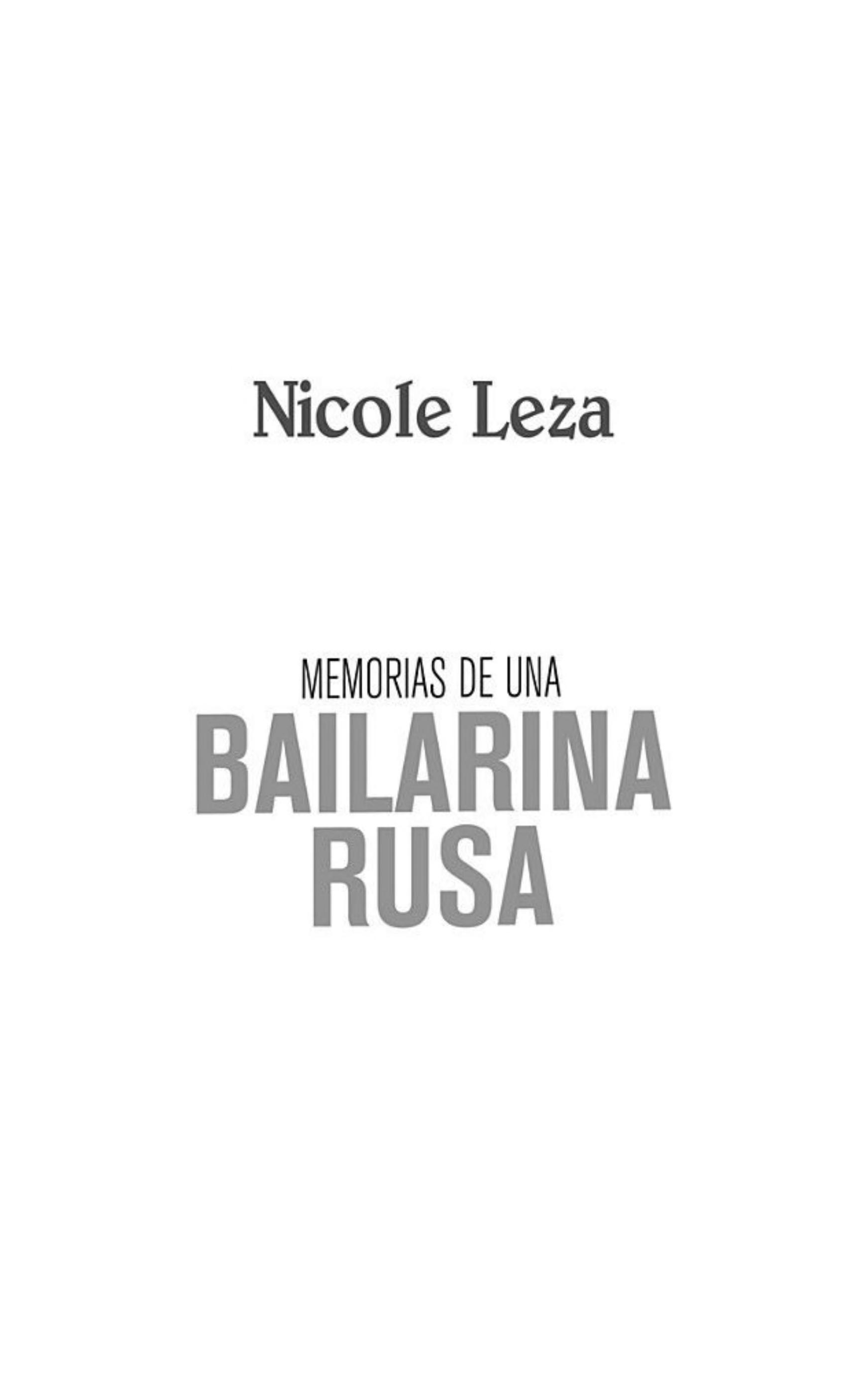Memorias de una bailarina rusa