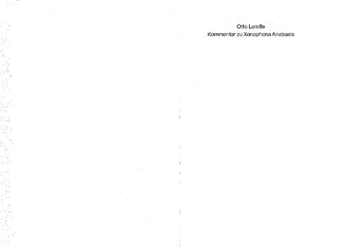 Kommentar zu Xenophons Anabasis (Bücher 1-7)