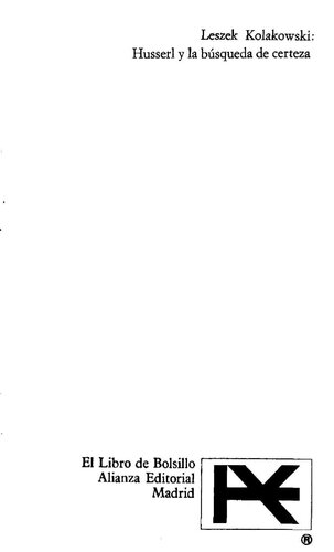 Husserl y la búsqueda de la certeza