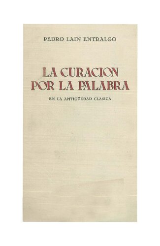 La curación por la palabra en la Antigüedad Clásica