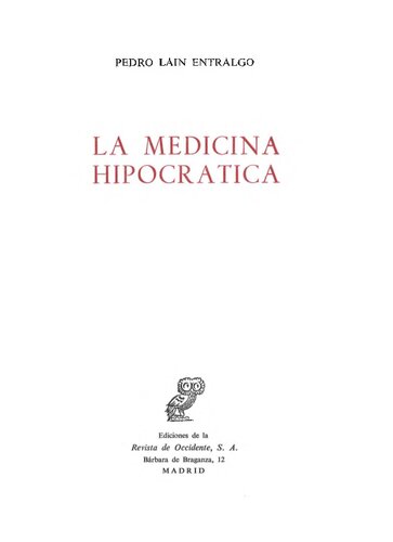 La medicina hipocrática