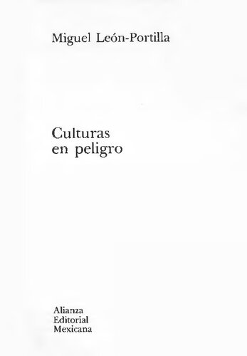 Culturas En Peligro