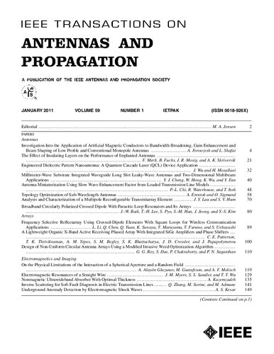 IEEE Transactions on Antennas and Propagation