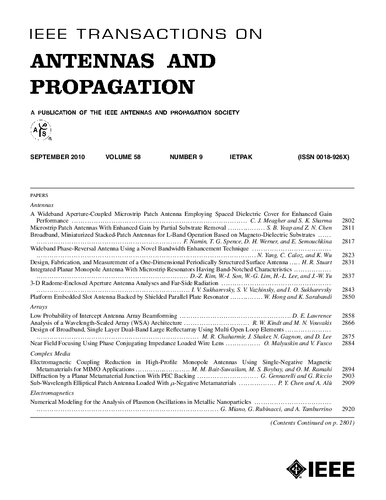 IEEE Transactions on Antennas and Propagation