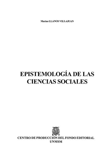 Epistemologia De Las Ciencias Sociales