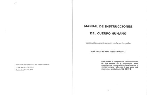 Manual De Instrucciones Del Cuerpo Humano