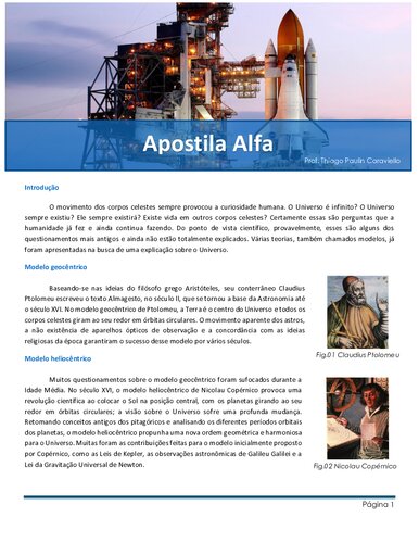 Apostila Alfa - Astronomia