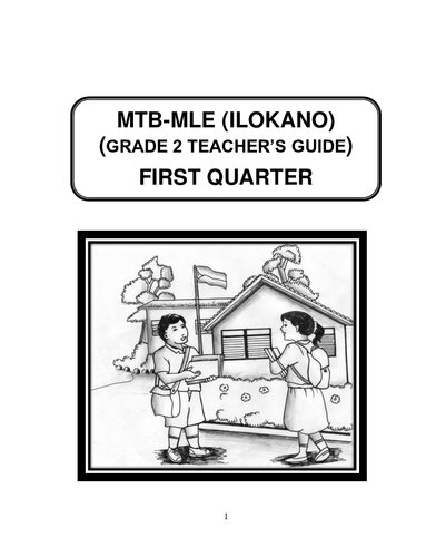 MTB-MLE (Ilokano) (Grade 2 teacher’s guide)