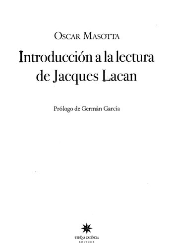 Introduccion A La Lectura De Jacques Lacan