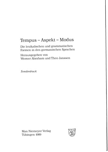 Tempus, Aspekt,. Modus, Evidentialität