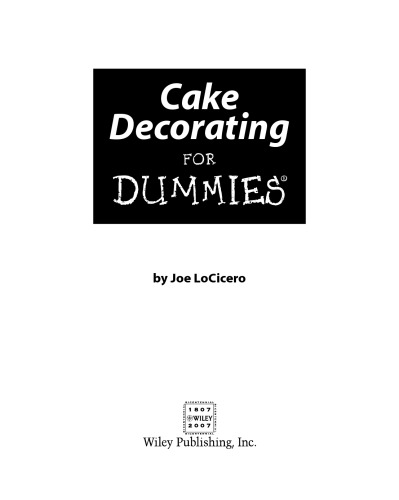 Cake Decorating For Dummies