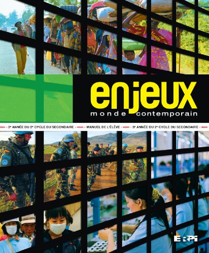 Enjeux : monde contemporain. Manuel de l'élève 3e année du 2e cycle du secondaire