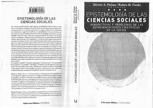 Epistemología de las ciencias sociales: perspectivas y problemas de las representaciones científicas de lo social