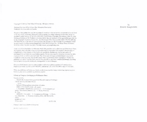 Handbook of Comparative Genomics: Principles and Methodology