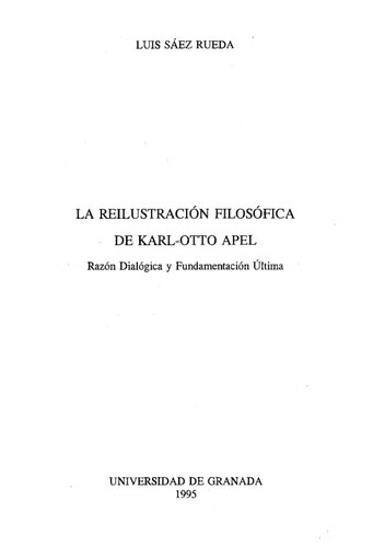 La Reilustracion Filosofica De Karl Otto Opel