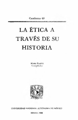 La Etica A Traves De Su Historia