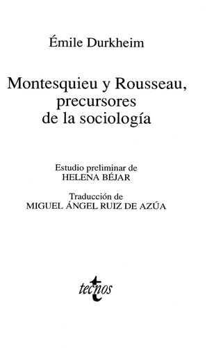 Montesquieu Y Rousseau