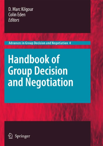 Handbook of Gorup Decision and Negotiation
