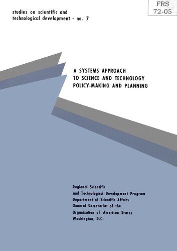 A Systems Approach to Science and Technology Policy-Making and Planning