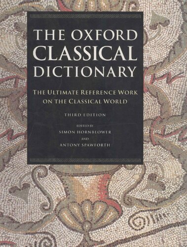 The Oxford Classical Dictionary 3rd Edition