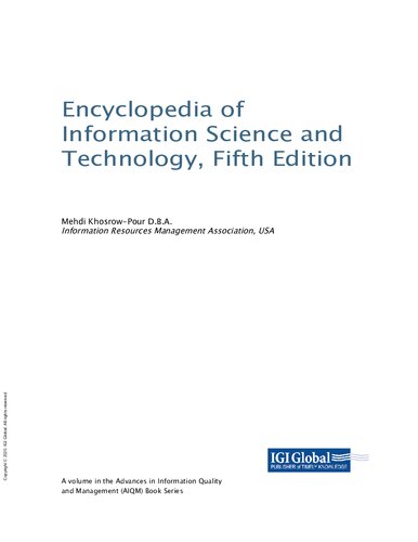 Encyclopedia of Information Science and Technology