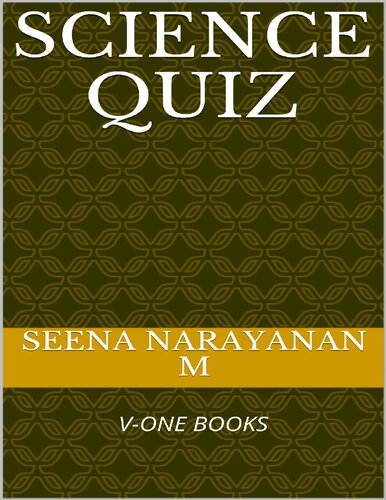 Science Quiz Chemistry Universe Earth Planets Solar System Space Research Technology Mathematics V-One Books Seena Narayanan M
