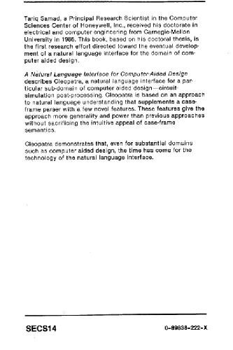 A natural language interface for computer aided design