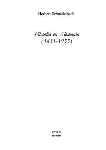 Filosofia En Alemania