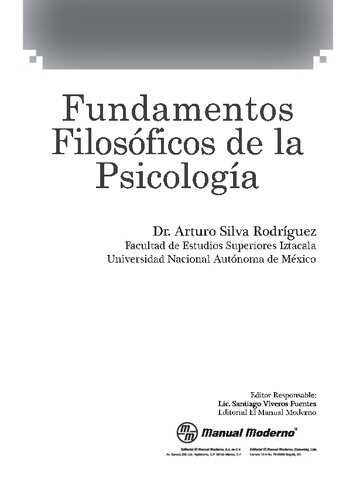 Fundamentos Filosoficos De La Psicologia